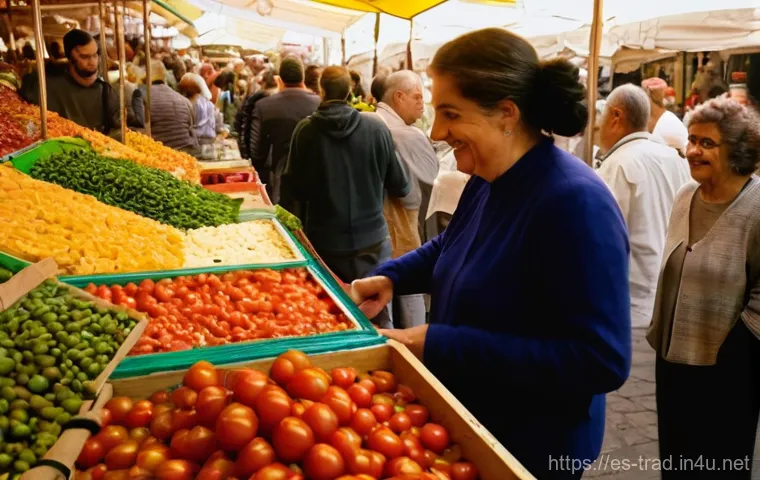 전통식품의 유통 경로 - **Prompt:** A close-up, warm-toned photograph capturing the skilled hands of an elderly Spanish arti...